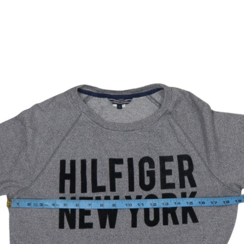 Tommy Hilfiger Women Grey Crew Neck Pullover Sweatshirt S