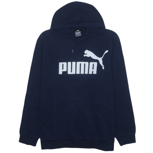 Puma Men's Blue XL Pullover Hoodie Fleece Sports Sweatshirt