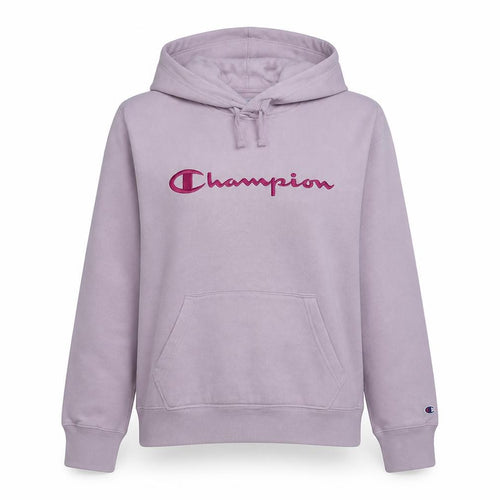 Champion Womens Pink Pullover Hoodie XXL Embroidered Logo Casual