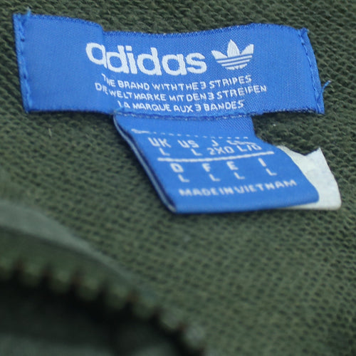 Adidas Men's Black Sleeveless Hoodie Vest L Full Zip Gym Training