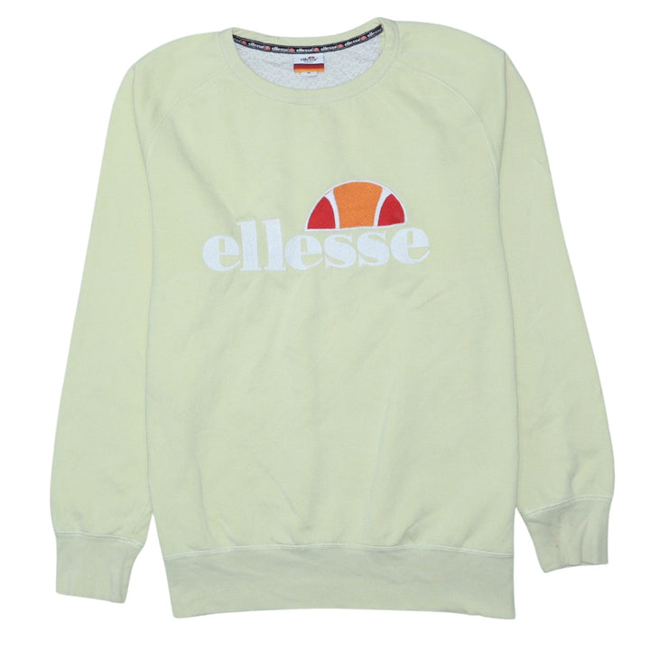Ellesse Men's Beige Pullover Sweatshirt M Embroidered Logo