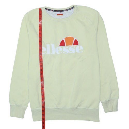 Ellesse Men's Beige Pullover Sweatshirt M Embroidered Logo