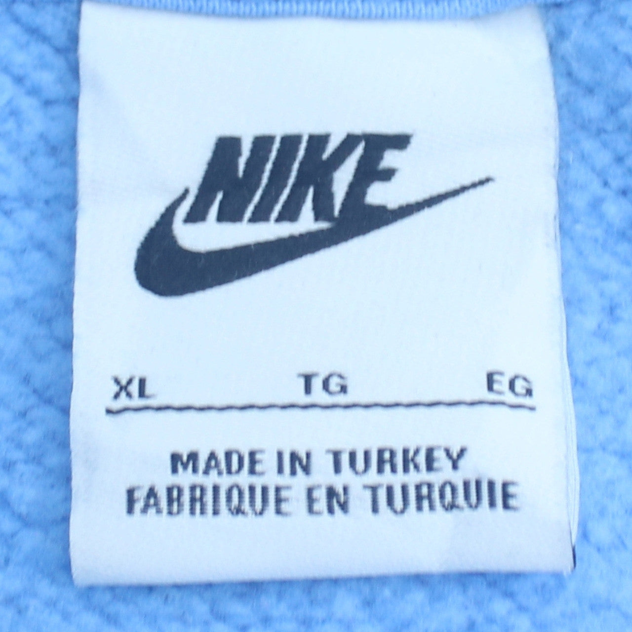 Nike Womens Blue XL Pullover Hoodie with Logo Print