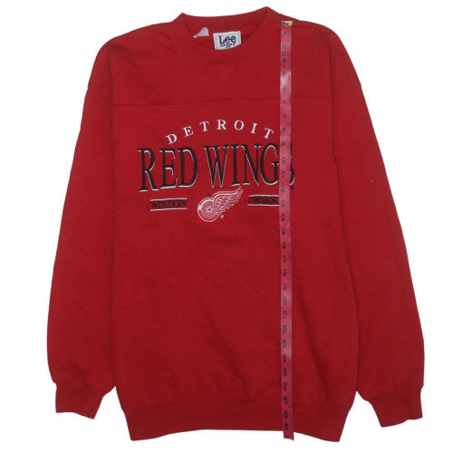 Lee Sport Men's Red Detroit Red Wings XL Crew Neck Sweatshirt