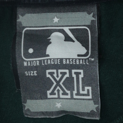 MLB Mens Black XL T-Shirt Crew Neck Mets Home Run Graphic Cotton