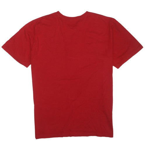 Nike Men's Red Just Do It Crew Neck Cotton T-Shirt XL Regular Fit
