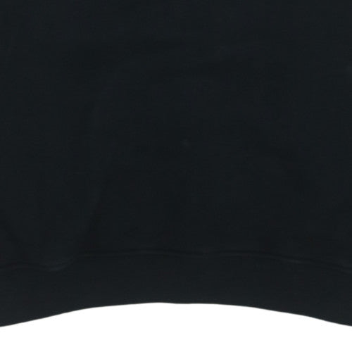 Adidas Women Black Crew Neck Long Sleeve Pullover Sweatshirt Size 8