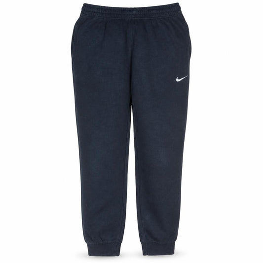 Front view of Nike men’s black l jogger sweatpants elastic waist cuffed casual