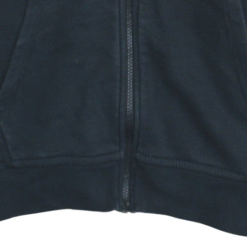 Nike Women's Black Full Zip Hoodie Medium Cotton Blend