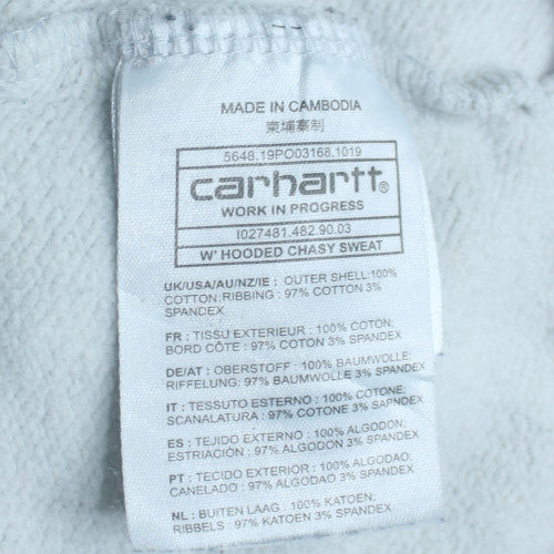 Carhartt Women Grey Small Pullover Hoodie Cotton Blend Casual
