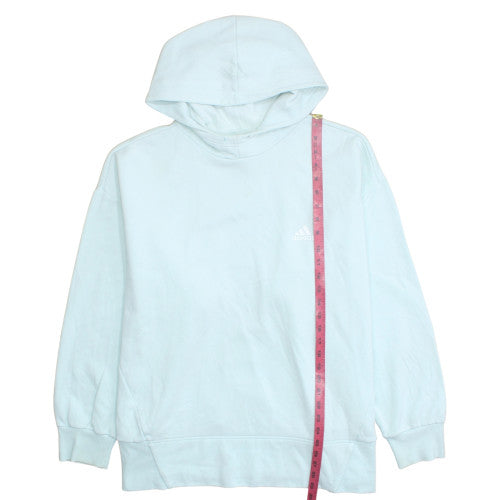 Adidas Womens Blue 3XL Pullover Hoodie Cotton Blend