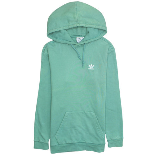Adidas Men’s Green Pullover Hoodie Size S Regular Fit Fleece
