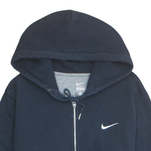 Nike Men's Blue Full Zip Hoodie L Fleece Sportswear Sweatshirt