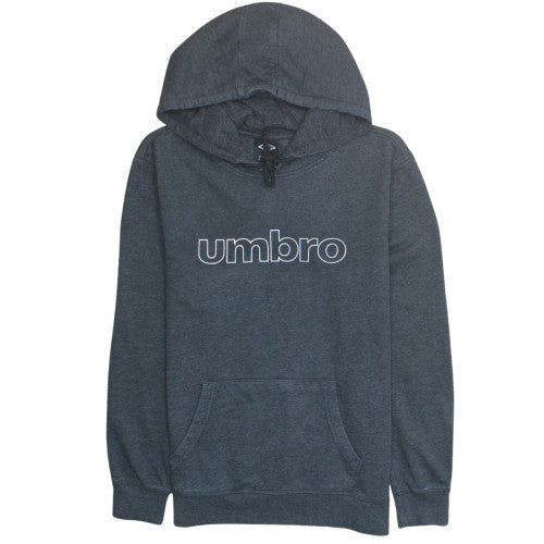 Umbro Men’s Grey Pullover Hoodie L Fleece Sportswear