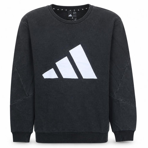 Adidas Men's Black Crew Neck Pullover Sweatshirt L Sports Fleece