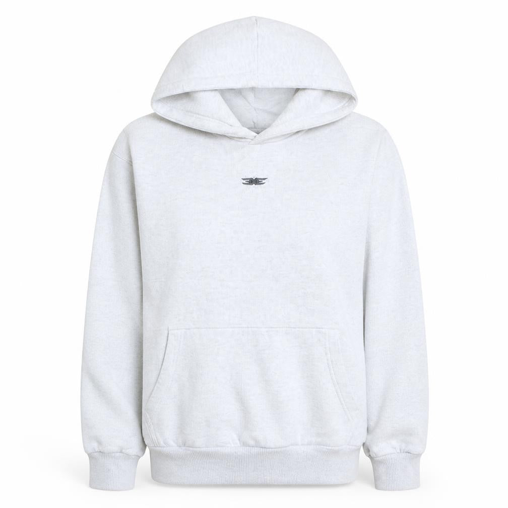 Front view of Elite Eleven women’s grey xs pullover hoodie cotton blend casual
