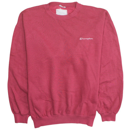 Champion Men's Red 2XL Pullover Fleece Sweatshirt Logo Crew Neck