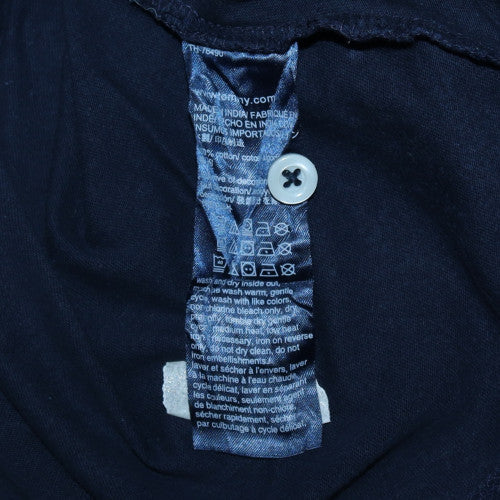 Tommy Hilfiger Men's Navy Henley Short Sleeve T-Shirt XL Cotton