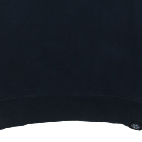 Dickies Men's Black Medium Crew Neck Cotton Sweatshirt