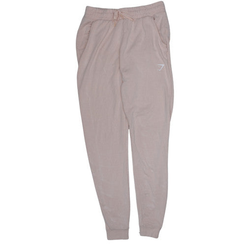 Gymshark Women's Beige Jogger Trousers Size S Viscose Blend