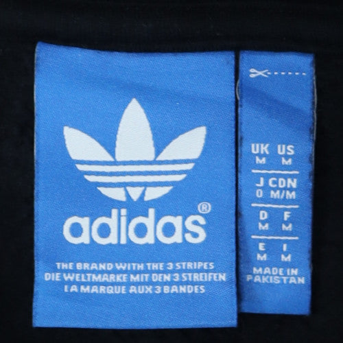 Adidas Men's Black Full Zip Hoodie Size M Regular Fit Sportswear