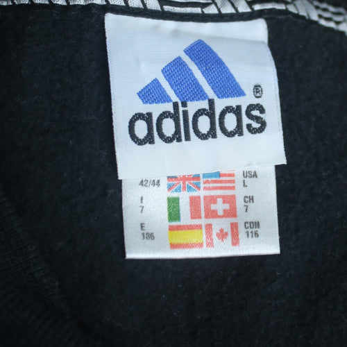 Adidas Men's Black Crew Neck Sweatshirt Size L Classic Pullover