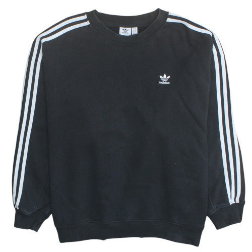 Adidas Womens Black Size 14 Crew Neck Pullover Sweatshirt