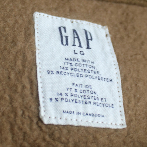 GAP Womens Brown Pullover Hoodie Large Cotton Blend Casual