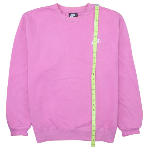 Nike Women's Pink Crew Neck Pullover Sweatshirt Size M