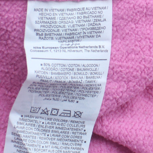 Nike Women's Pink Crew Neck Pullover Sweatshirt Size M