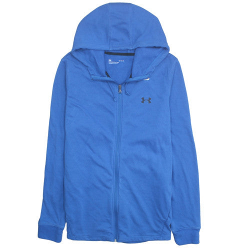 Under Armour Men's Blue Full Zip Hoodie Size L Relaxed Fit