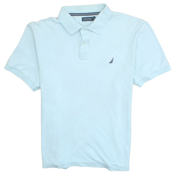 Nautica Men's Blue XL Cotton Short Sleeve Polo Shirt