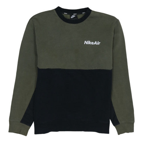 Nike Air Men's Green Black Crew Neck Sweatshirt XL Regular Fit
