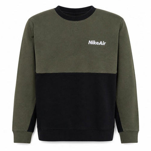 Nike Air Men's Green Black Crew Neck Sweatshirt XL Regular Fit