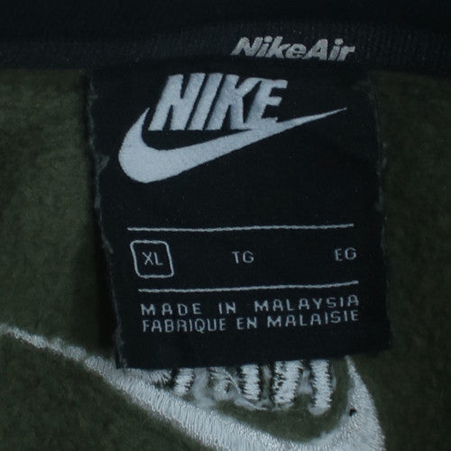 Nike Air Men's Green Black Crew Neck Sweatshirt XL Regular Fit