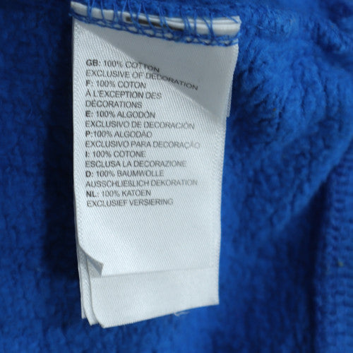 The North Face Men's Blue Pullover Hoodie L Fleece Cotton