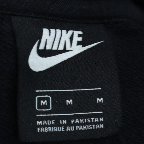 Nike Men's Black Full Zip Hoodie Sweatshirt M Cotton Blend