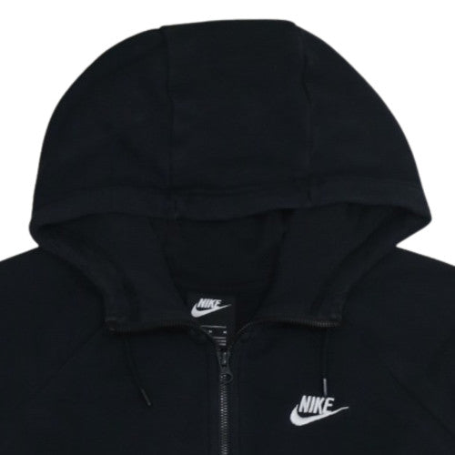 Nike Men's Black Full Zip Hoodie Sweatshirt M Cotton Blend