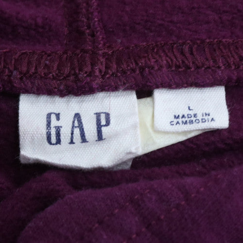 GAP Womens Purple Pullover Hoodie Large Cotton Blend Casual