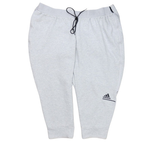 Adidas Women's Grey 3XL Jogger Trousers with Drawstring Waist