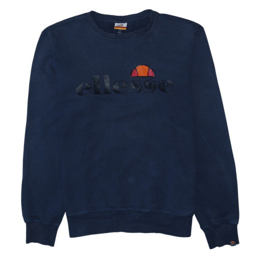 Ellesse Men's Blue 2XL Pullover Sweatshirt Crew Neck Logo Fleece