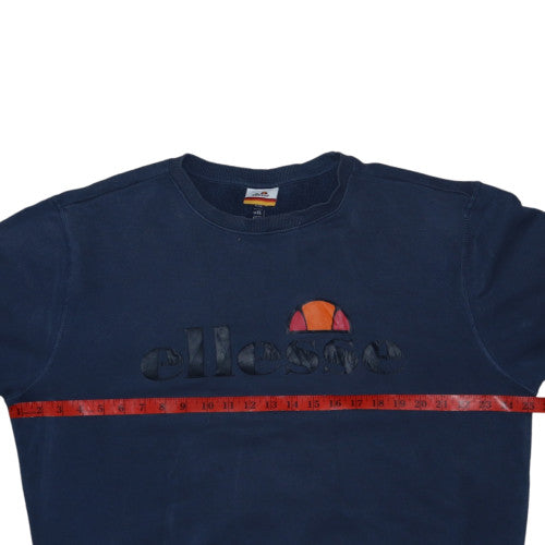 Ellesse Men's Blue 2XL Pullover Sweatshirt Crew Neck Logo Fleece