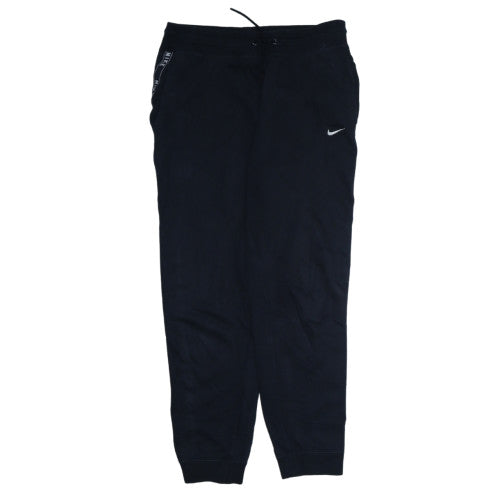 Nike Women's Black Jogger Trousers S Cotton Blend Logo Sportswear