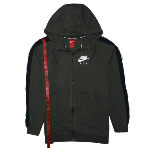 Nike Air Men's Green Full Zip Hoodie M Sportswear Fleece