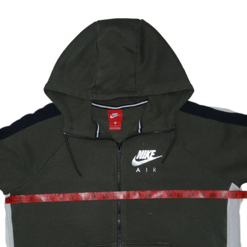 Nike Air Men's Green Full Zip Hoodie M Sportswear Fleece