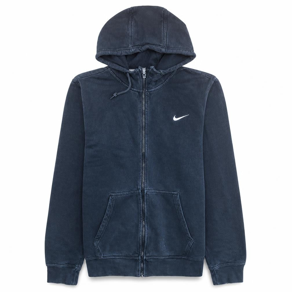 Nike Men's Blue Full Zip Fleece Hoodie Size L Regular Fit