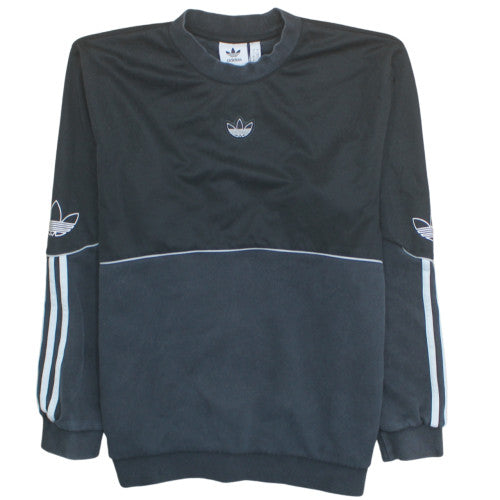 adidas Men's Black 2XL Pullover Crew Neck Sweatshirt