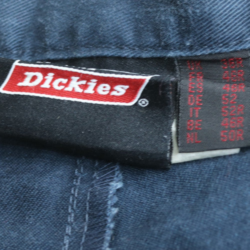 Dickies Men's Navy Cargo Work Trousers Size 36R Cotton Blend