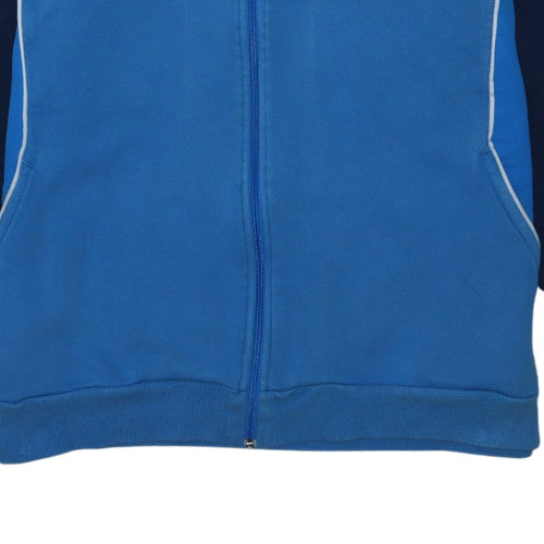 adidas Men’s Blue Full Zip Hoodie 2XL Sports Fleece Sweatshirt