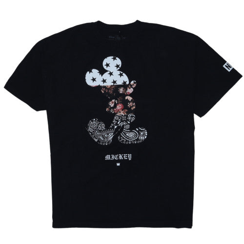 Disney x Neff Unisex Black Mickey Mouse 2XL Cotton Graphic T-Shirt